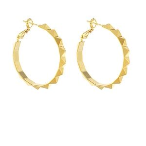 30mm Linked Square Pyramid Hoops